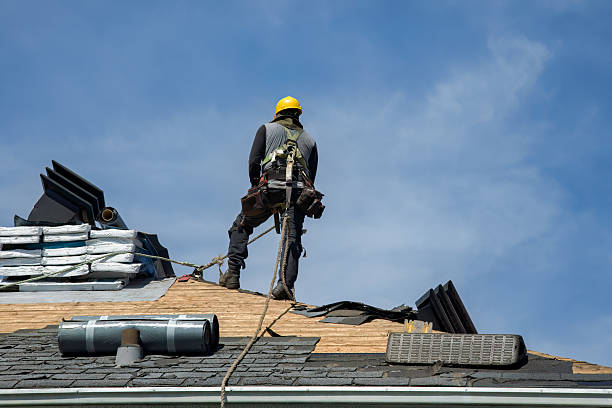 Professional Flat Roof Repair technician working in Carson, WA